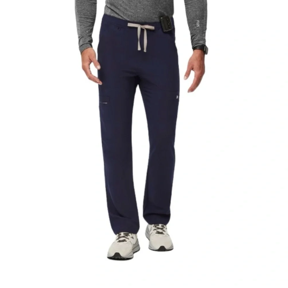 Figs Technical Collection Men's Navy Cairo Cargo Straight Leg Scrub Pants